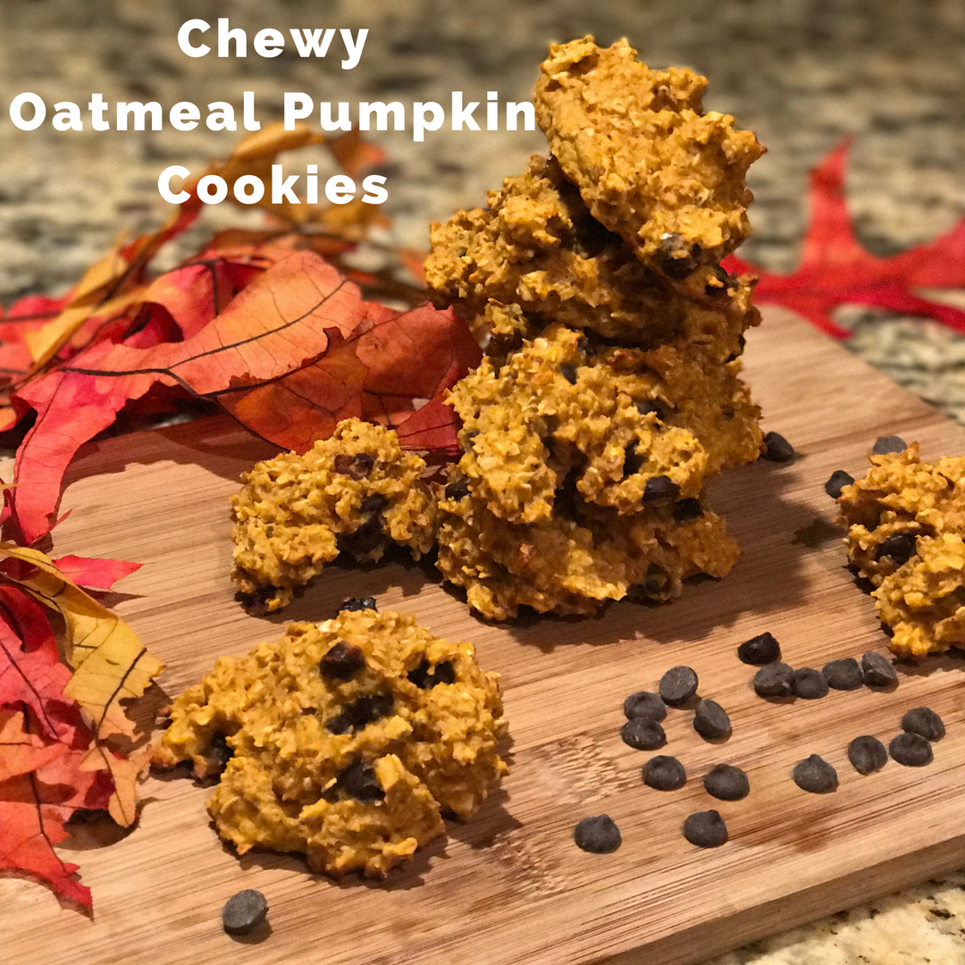 Chewy Oatmeal Pumpkin Cookies